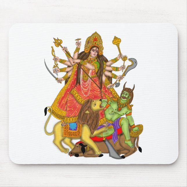 Mahishasur Mardini Durga Mouse Pad (Front)