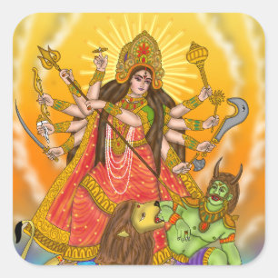 Mahishasur Mardini Durga Stickers