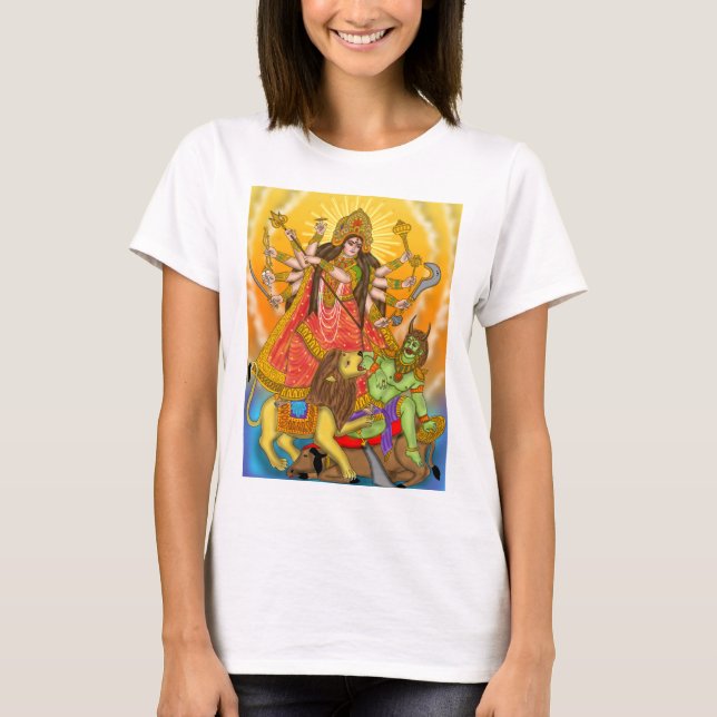 Mahishasur Mardini Durga T-Shirt (Front)