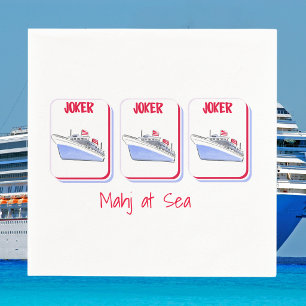 Mahj at Sea Mahjong Cruise Napkins