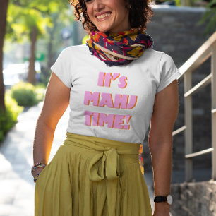 Mahj Mahjong Mah Jongg Pink Quote Cute Fun T-Shirt
