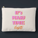 Mahj Mahjong Mah Jongg Pink Quote Personalized Accessory Pouch<br><div class="desc">Keep your Mahjong essentials in style with this Personalized Name Mahj Accessory Pouch. The playful pink design and fun quote make it a cute and practical addition to your game nights. Personalize it with your name for a unique,  stylish way to carry your Mahjong tiles and accessories.</div>