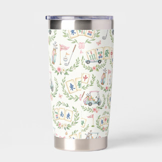 Mahjong and golf thermal tumbler