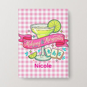 Mahjong and Margaritas Game Night Cocktail Button