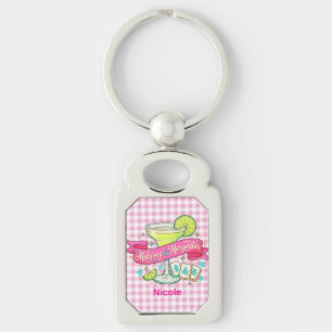 Mahjong and Margaritas Game Night Cocktail Keychain