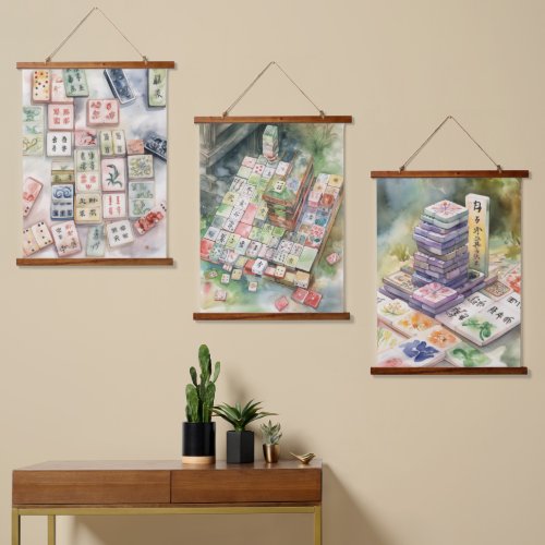 Mahjong Art  Hanging Tapestry