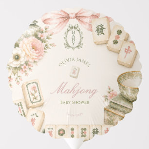 Mahjong baby shower balloon