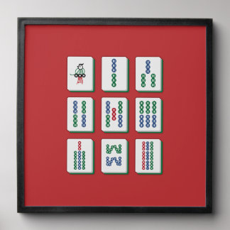 Mahjong Bamboo Tiles Art Print