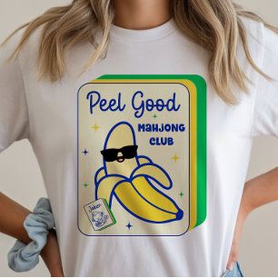 Mahjong Banana Game Tile T-Shirt