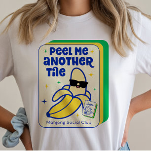 Mahjong Banana Game Tile T-Shirt