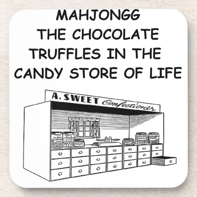 MAHJONG BEVERAGE COASTER (Front)