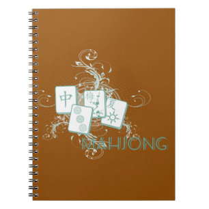 mahjong blue notebook