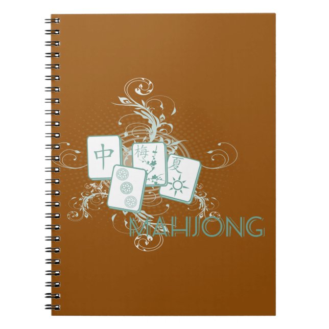 mahjong blue notebook (Front)