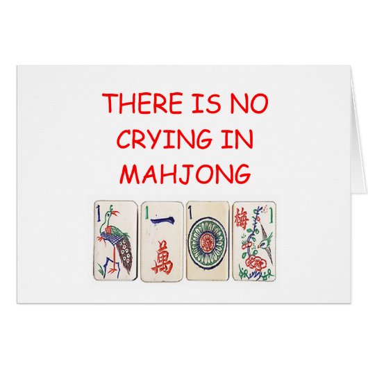 MAHJONG CARDS (Front Horizontal)