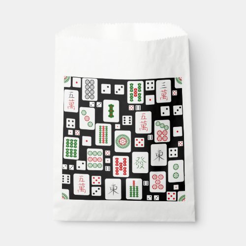 Mahjong cards game dice  favor bag