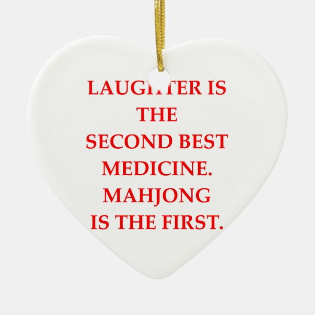 mahjong ceramic ornament (Front)