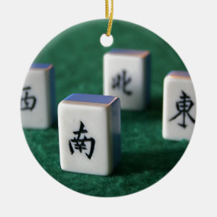 Mahjong Ceramic Ornament