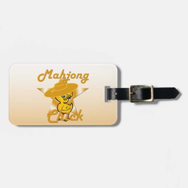 Mahjong Chick #10 Luggage Tag (Front Horizontal)