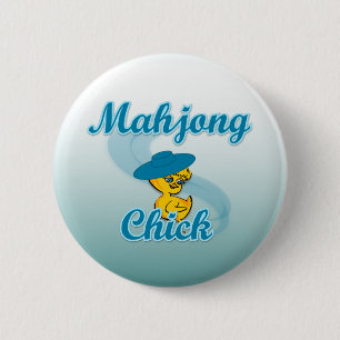 Mahjong Chick #3 Button