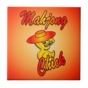 Mahjong Chick #5 Ceramic Tile