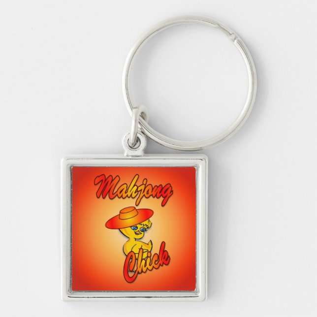 Mahjong Chick #5 Keychain (Front)