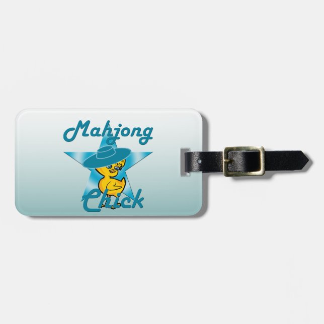 Mahjong Chick #7 Luggage Tag (Front Horizontal)