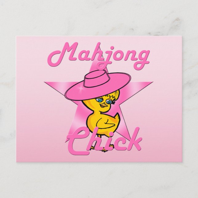 Mahjong Chick #8 Postcard (Front)