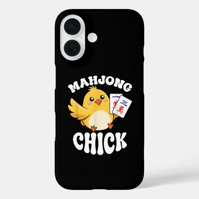 Mahjong Chick Chinese Board Game Player Case-Mate iPhone Case (Back)