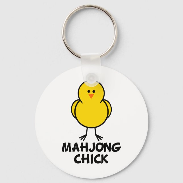 Mahjong Chick Keychain (Front)