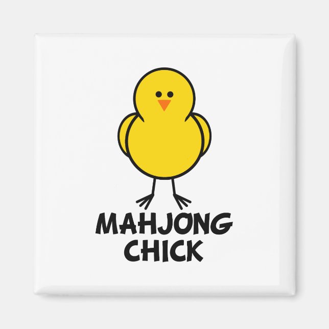 Mahjong Chick Magnet (Front)