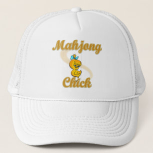 Mahjong Chick Trucker Hat