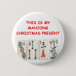 MAHJONG christmas Button