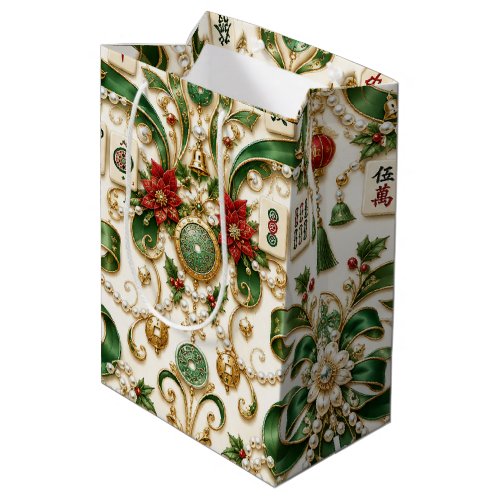 Mahjong Christmas Medium Gift Bag