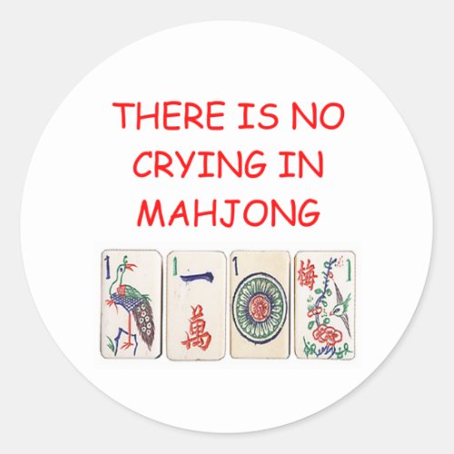 MAHJONG CLASSIC ROUND STICKER