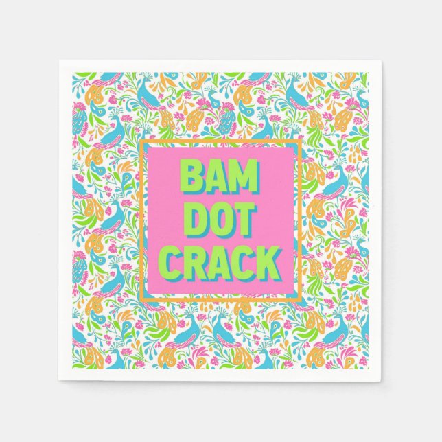 Mahjong Cocktail Napkins (Front)