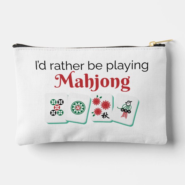 Mahjong Cosmetic Bag (Back)