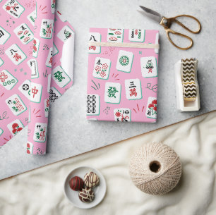 Mahjong Crew Player Mahj Club Game Lover Gift Wrapping Paper