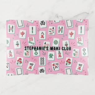 Mahjong Crew Player Name Mahj Club Game Lover Trinket Tray