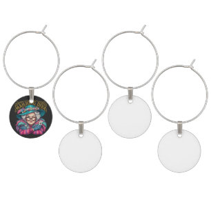 Mahjong Diva Funny Women's Wine Charm