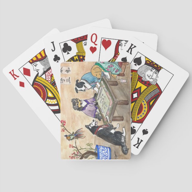 Mahjong Dogs -  Poker Cards (Back)