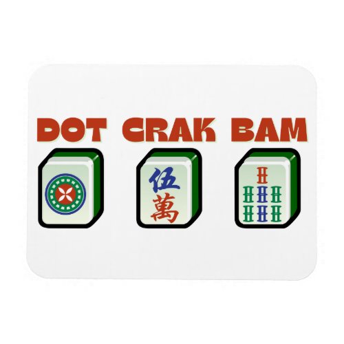 Mahjong Dot Crak Bam   Magnet