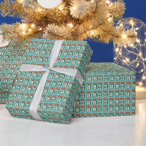 Mahjong Dot Crak Bam   Wrapping Paper