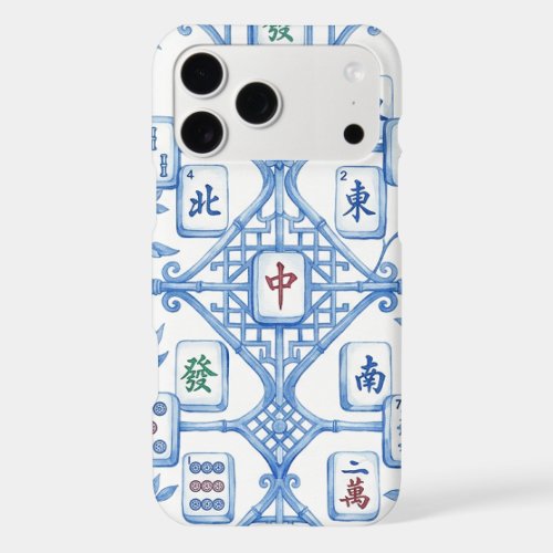 Mahjong elegant tile design iPhone 17 pro max case
