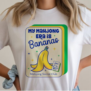 Mahjong Era Banana Peel Game Tile T-Shirt