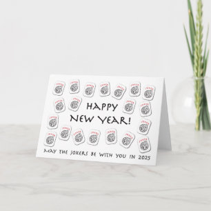 Mahjong Folded Note Card