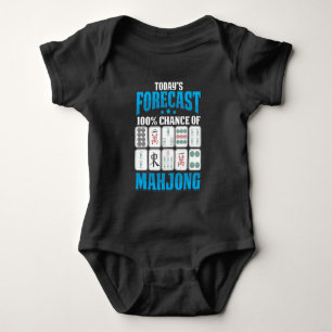 Mahjong Forecast Mah Jong Boardgame Lover Baby Bodysuit