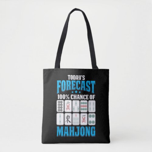 Mahjong Forecast Mah Jong Boardgame Lover Tote Bag