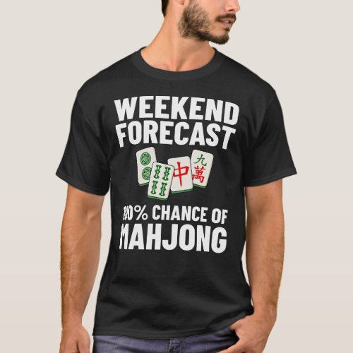 Mahjong Game Mah Jongg Online Player Tile T_Shirt