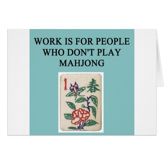 mahjong game player cards (Front Horizontal)