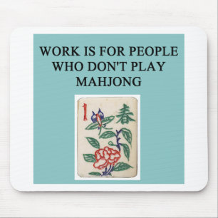 mahjong game player mouse pad